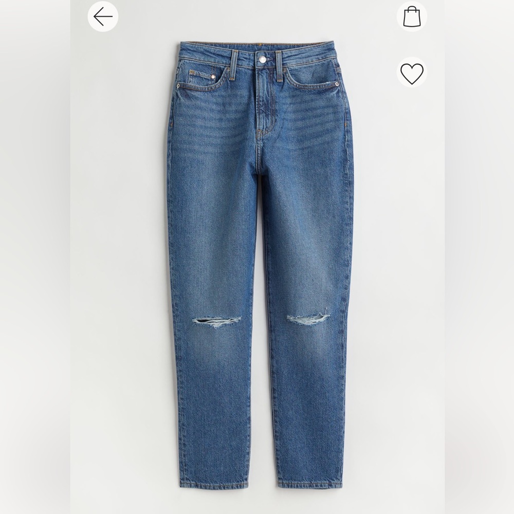 H&M ultra high rise mom jeans
